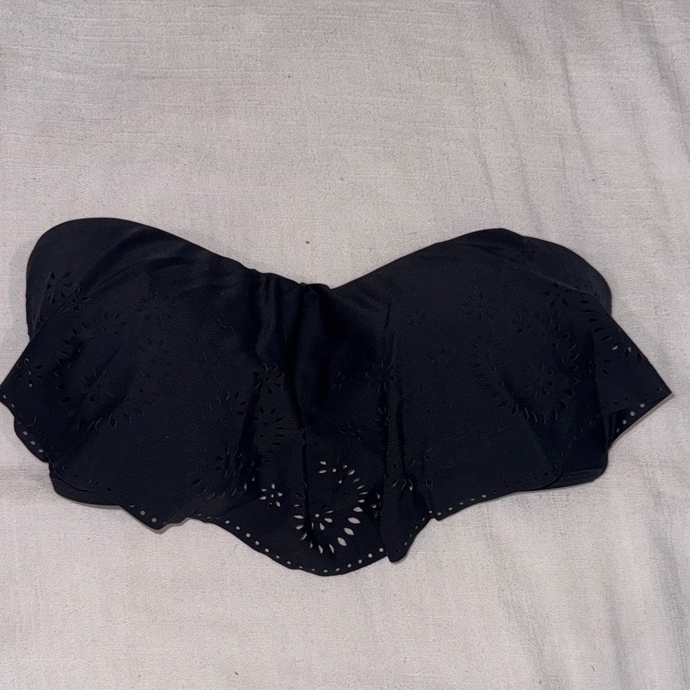Xhilaration Black Bandeau Swim Top
